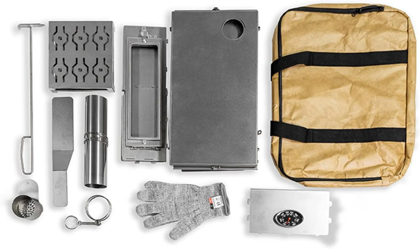Heating Stove in Tent, Portable Non-Smoking Camp Wood Burning Stove for Car Camping, Camping Stove, Hunting Fishing Stove, Portable Camping Barbecue Stove,S