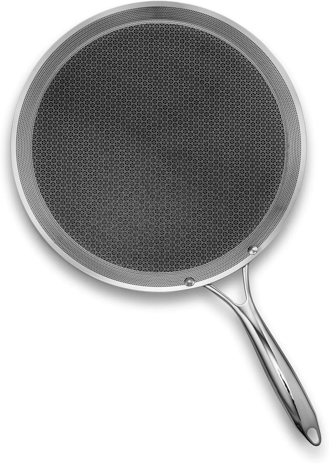 HexClad Hybrid Nonstick 13-Inch Griddle Pan, Stay-Cool Handle, Dishwasher-Friendly, Oven-Safe Up to 900°F, Induction-Ready, Compatible with All Cooktops