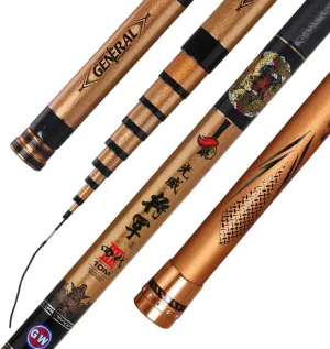 High Carbon Fishing Rod Telescopic 7M, 8M, 9M, 10M, 11M, 12M, 13M Ultra Hard Ultralight Long Sections Hand Pole ()