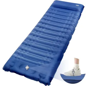 HiiPeak Ultralight Camping Sleeping Pad with Built-In Foot Pump & Pillow