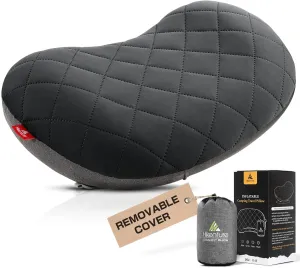 Hikenture Inflatable Pillow for Camping, Washable Backpacking Pillow for Sleeping, Ultralight Blow Up Pillows with Removable Cover, Portable&Compact Hiking Pillow for Beach, Travel, Outdoor(Grey)