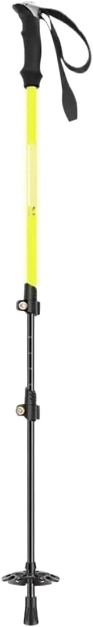 Hiking Trekking Poles Outdoor Trekking Poles Carbon Fiber Trekking Poles Telescopic Climbing Pole Foldable Portable Hiking Sticks for Trekking(Yellow)