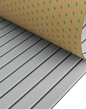 Hjdeck Boat Flooring EVA Foam Boat Decking with 3M Self-Adhesive Backing, Boat Foam Flooring Marine Carpet Faux Teak Sheet for Yacht Fishing Boat Kayak Motorboat RV Floor Helm Pad