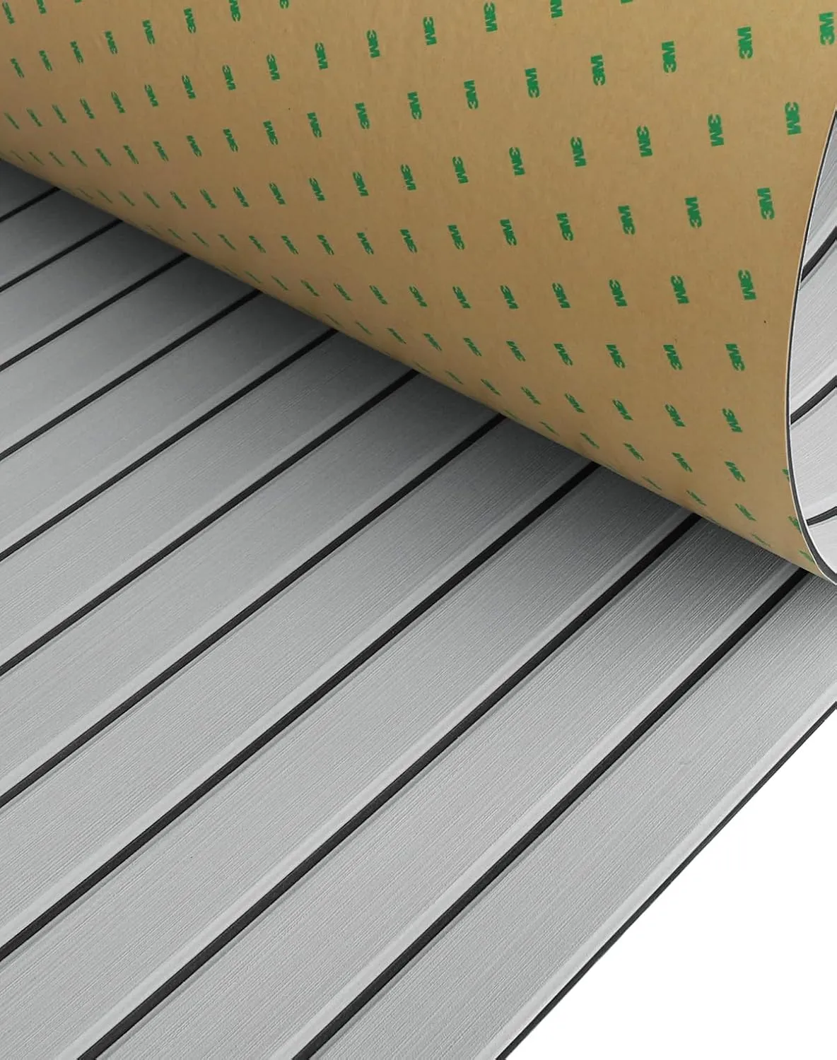 Hjdeck Boat Flooring EVA Foam Boat Decking with 3M Self-Adhesive Backing, Boat Foam Flooring Marine Carpet Faux Teak Sheet for Yacht Fishing Boat Kayak Motorboat RV Floor Helm Pad