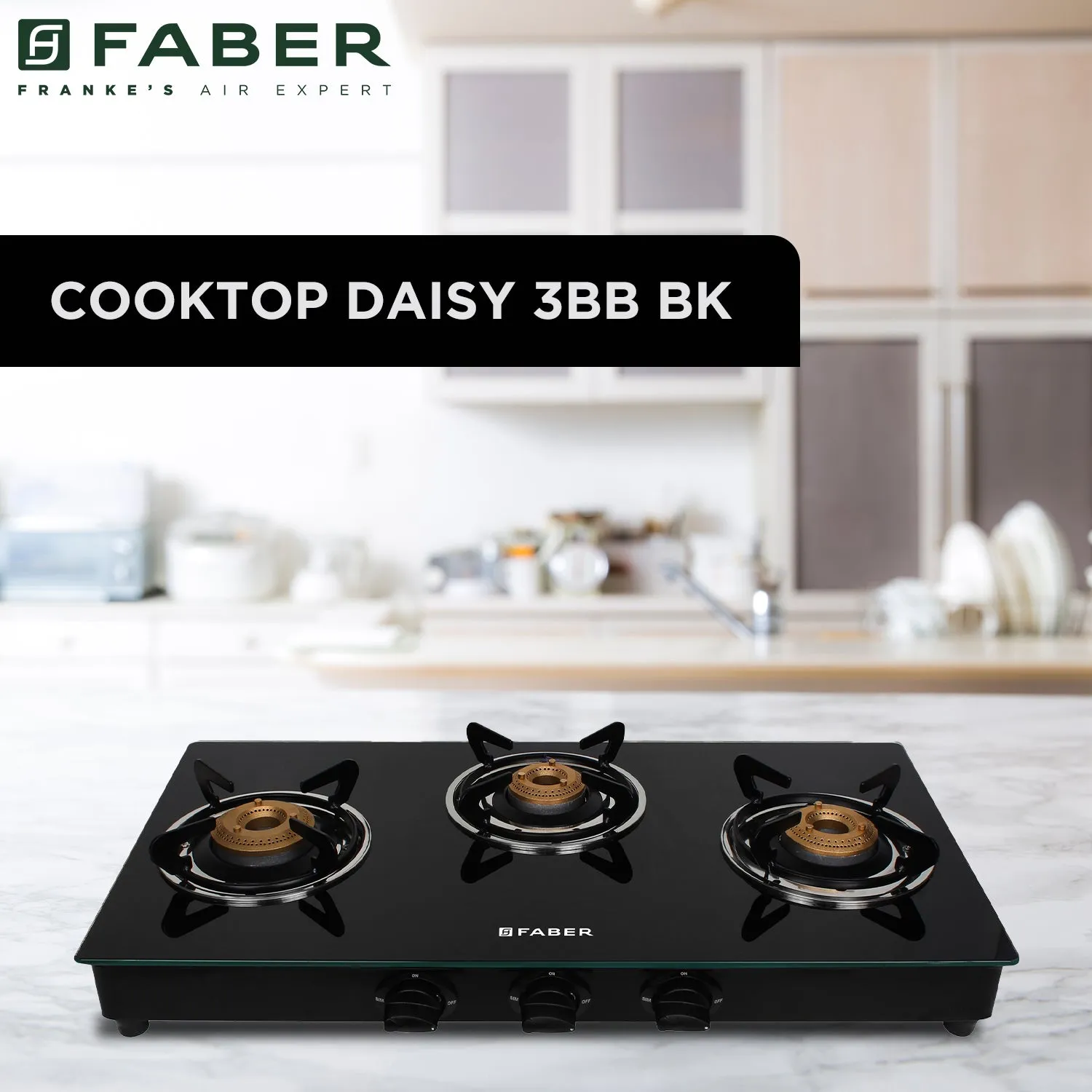  HOB COOKTOP DAISY 3BB BK