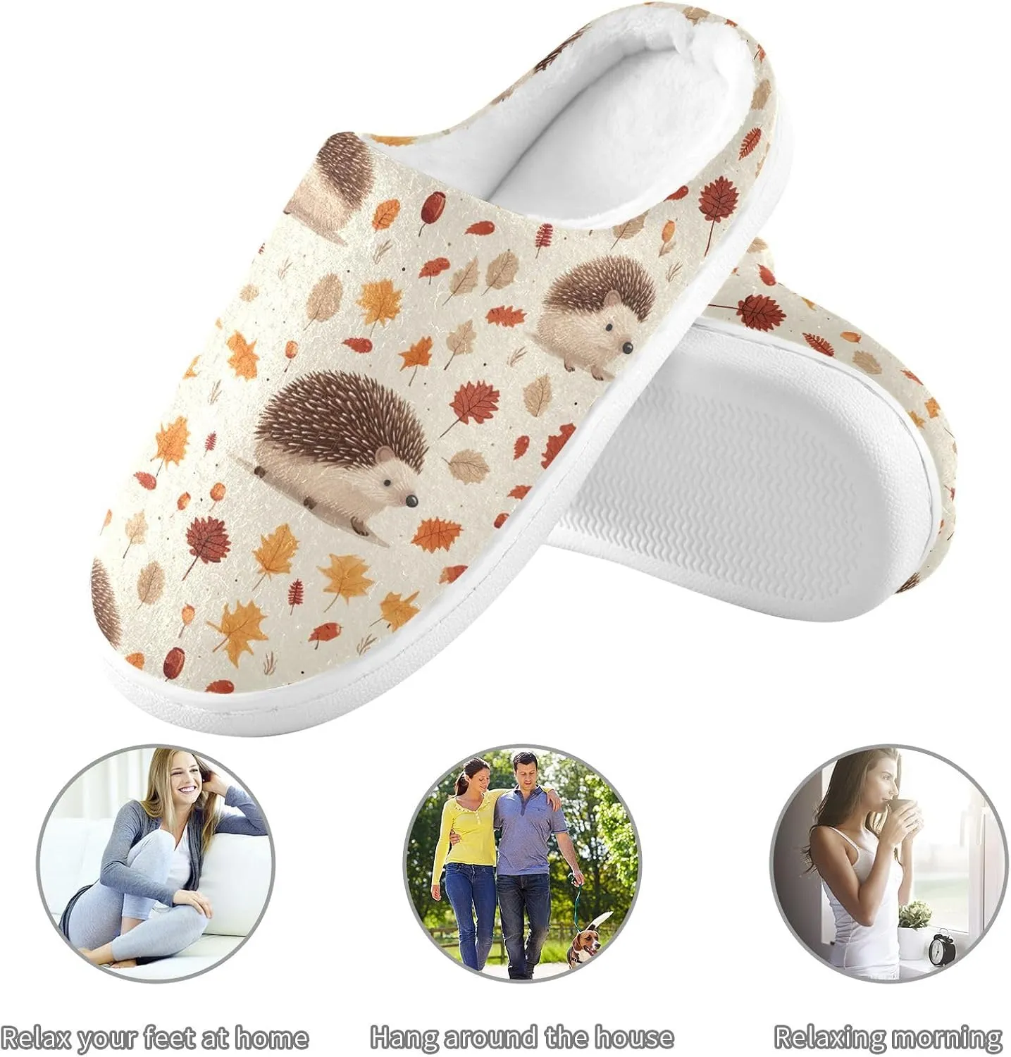 House Fuzzy Slippers Halloween Skull Unicorn Anti-Slip Warm Shoes for Womens & Men 20848736