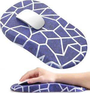 hueilm Ergonomic Mouse Pad Wrist Support,Pain Relief Mouse Pad with Wrist Rest,Entire Memory Foam Mouse Pad with Non-Slip PU Base,Comfortable Mousepad Perfect for Office & Home, 1PCS（Geometry）