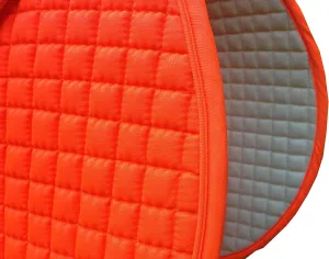 Hunter Safety All-Purpose English Saddle Pads (Neon Blaze Orange w/Matching Piping)