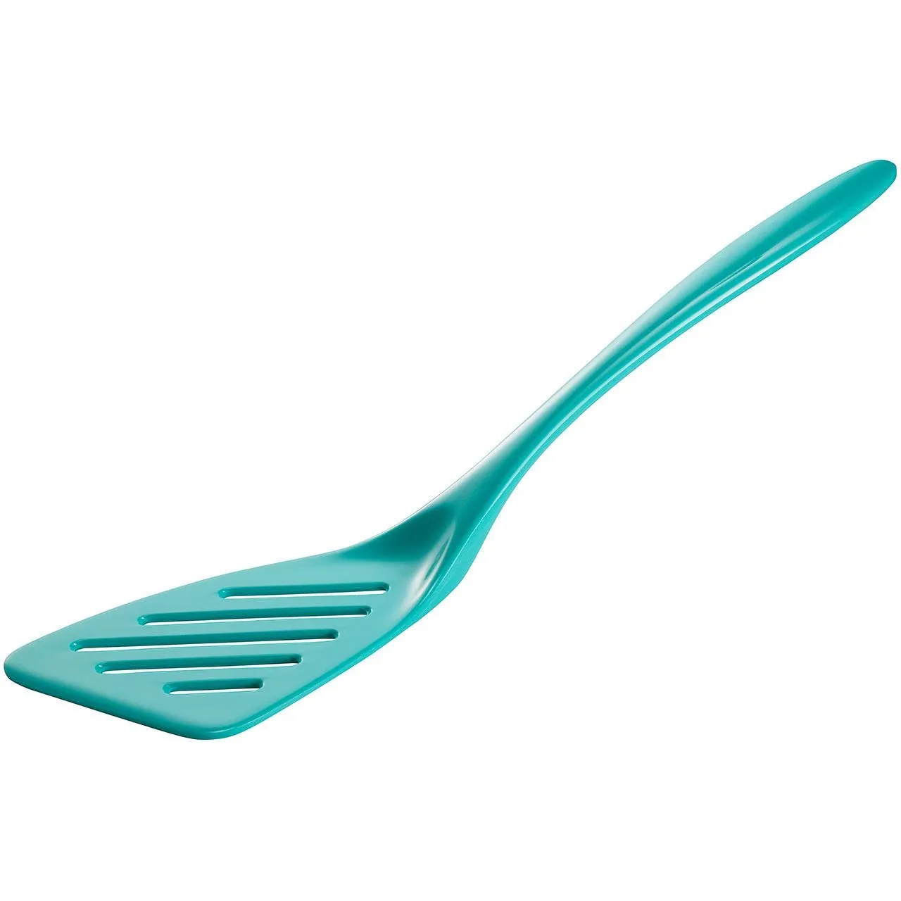 Hutzler 6-piece Melamine Cooking Utensils Set, Includes a 12-inch Long Slotted Spoon, Solid Spoon, Mixing Spoon, Slotted Turner, Soup Ladle, and Storage Crock