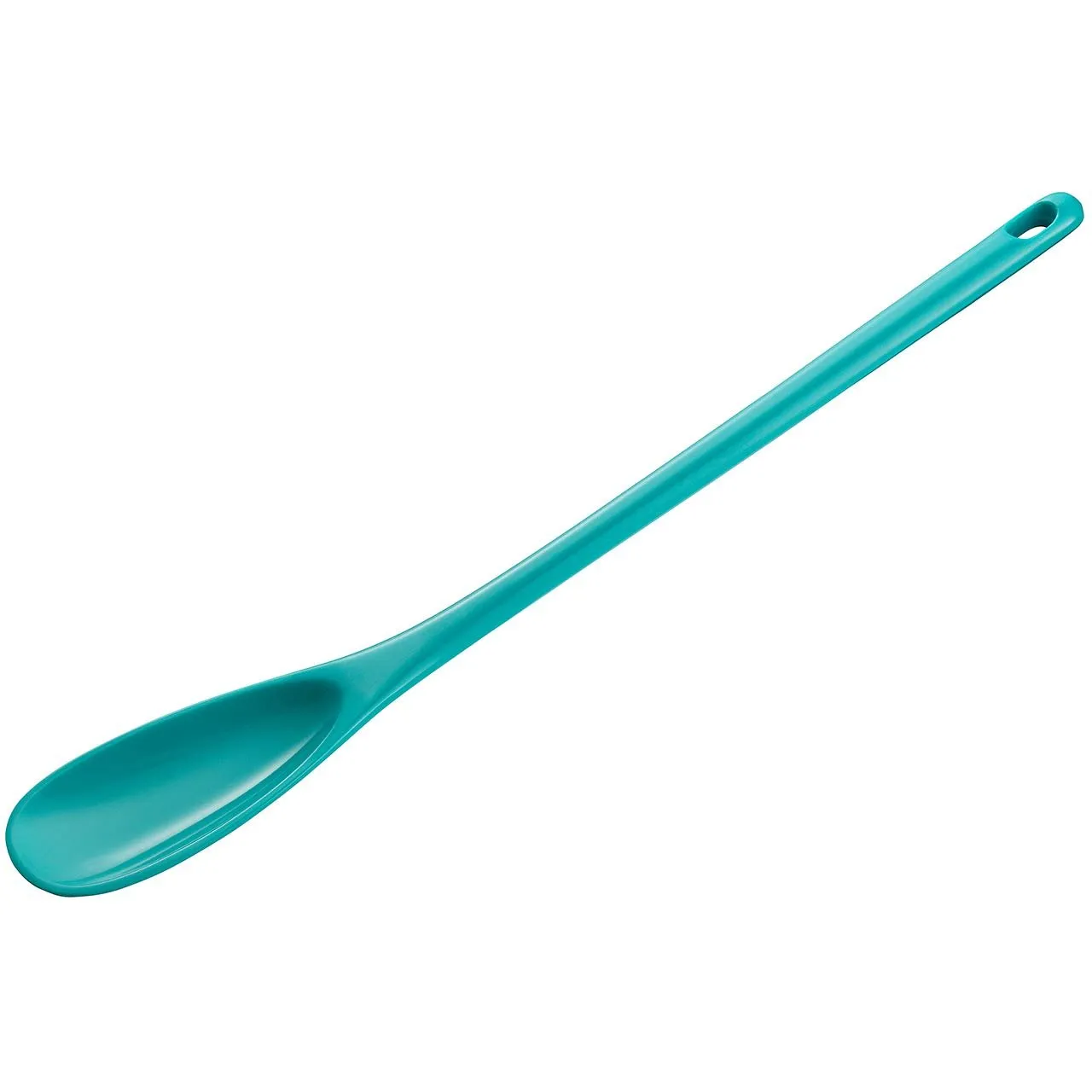 Hutzler 6-piece Melamine Cooking Utensils Set, Includes a 12-inch Long Slotted Spoon, Solid Spoon, Mixing Spoon, Slotted Turner, Soup Ladle, and Storage Crock