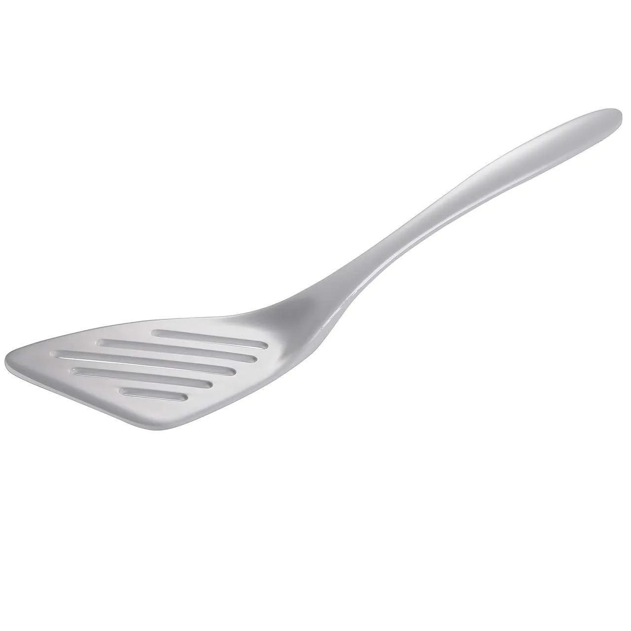 Hutzler 6-piece Melamine Cooking Utensils Set, Includes a 12-inch Long Slotted Spoon, Solid Spoon, Mixing Spoon, Slotted Turner, Soup Ladle, and Storage Crock