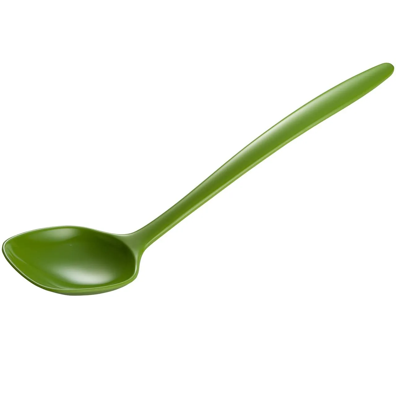 Hutzler 6-piece Melamine Cooking Utensils Set, Includes a 12-inch Long Slotted Spoon, Solid Spoon, Mixing Spoon, Slotted Turner, Soup Ladle, and Storage Crock