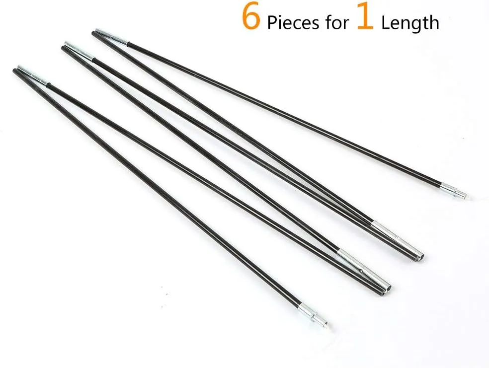 HXBER Tent Rod Glass Fiber Replacement Tent Pole Kit, 3.26m