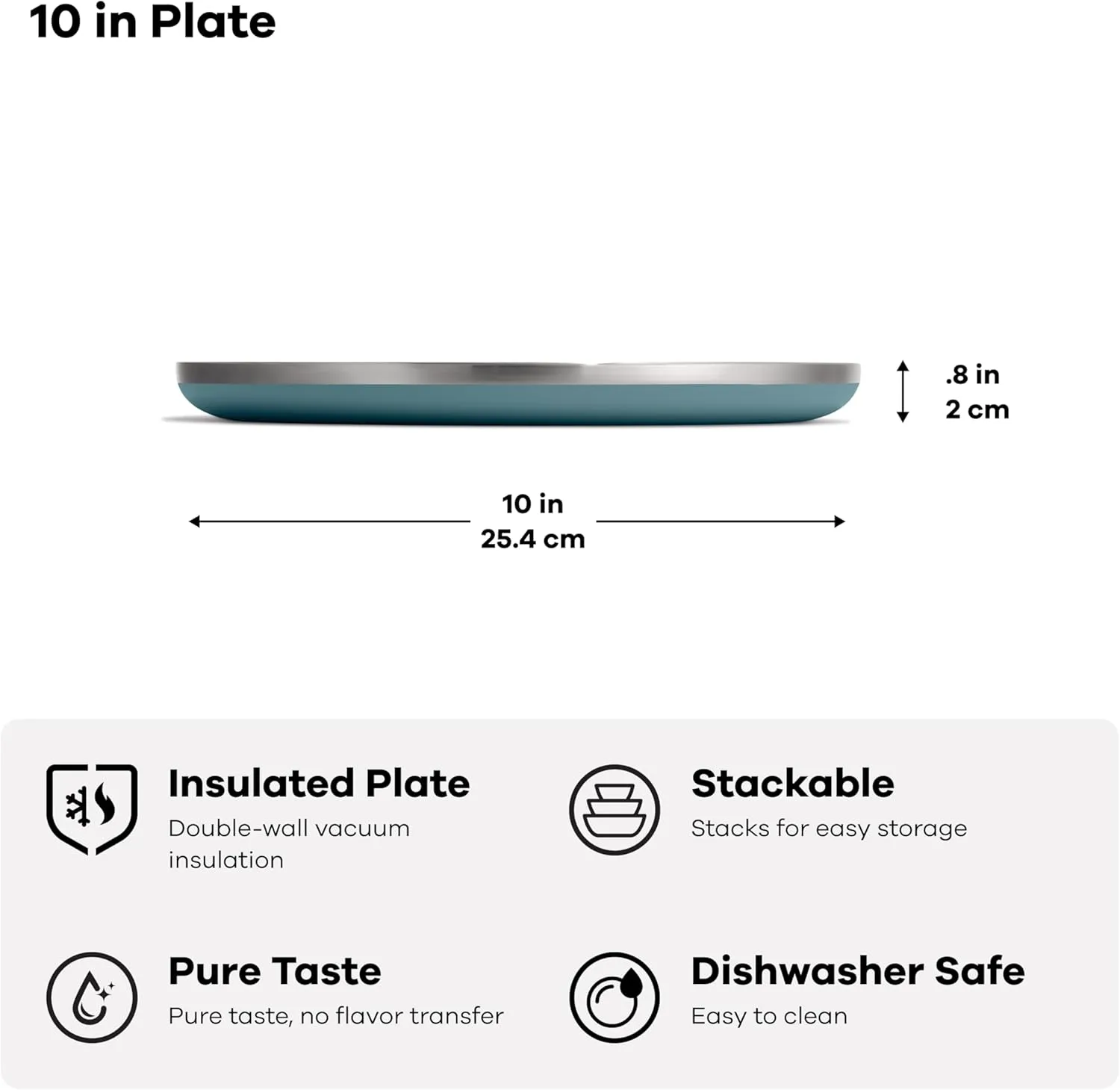 Hydro Flask Plate and Platter - Outdoor Kitchen Camping Travel Portable Dinnerware Food Container
