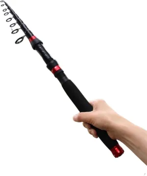 Ice Fishing Rod Fishing Rod Telescopic Fishing Rod Portable- Carbon Fiber Extended EVA Handle Spinning Rod Fishing Pole Tackle Surf Fishing Fishing Rod (Color : A, Size : 2.7 m)
