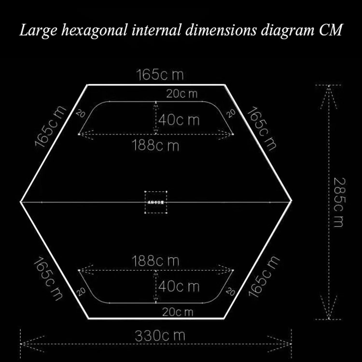 ice Fishing Tent ice Fishing shelter Insulated 3-4 Person Portable Quick-Open Hexagonal Warm and Anti-Cold Ice Fishing Tent with Chimney(Color:2)