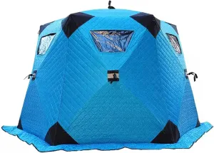 ice Fishing Tent ice Fishing shelter Insulated Warm Outdoor Ice Fishing Cotton Tent, Winter Camping Cold Protection Equipment(Color:2)