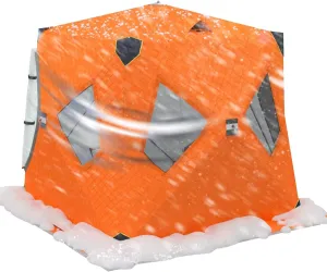 ice Fishing Tent ice Fishing shelter Insulated Winter Outdoor Ice Fishing Tent for 1-2 People, Thickened with Cotton and Cold-Proof, Quick to Open Without Setting Up(Color:1)