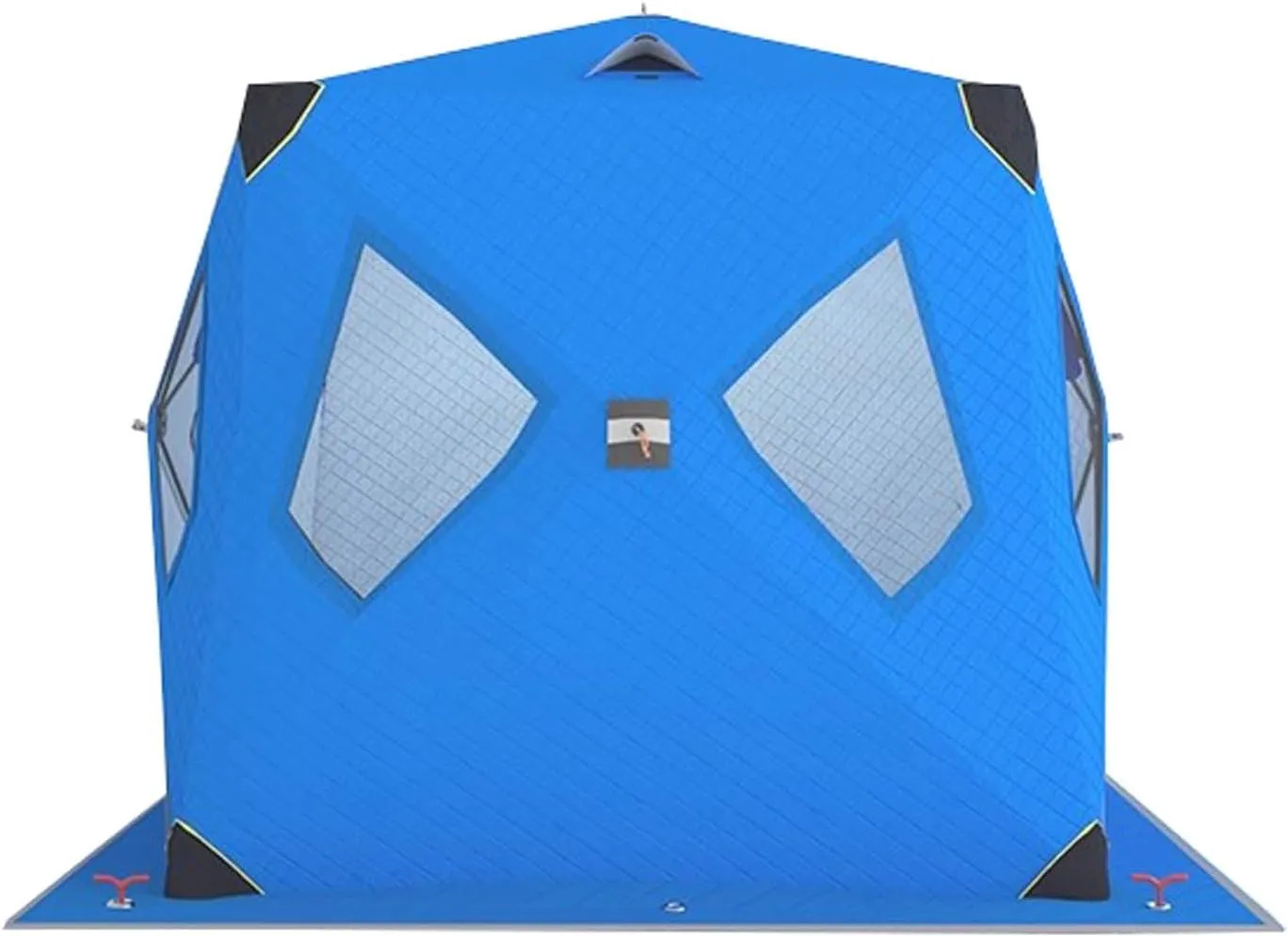 ice Fishing Tent ice Fishing shelter Insulated Winter Outdoor Ice Fishing Tent for 1-2 People, Thickened with Cotton and Cold-Proof, Quick to Open Without Setting Up(Color:3)