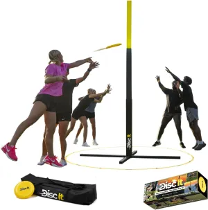 Indoor & Outdoor Team Game – Original Flying Disc Toss Sport - Fun For Events & Gatherings - Play At The Beach, Backyard, Park, Tailgates - Quick Easy 3 Minute Setup – For All Ages