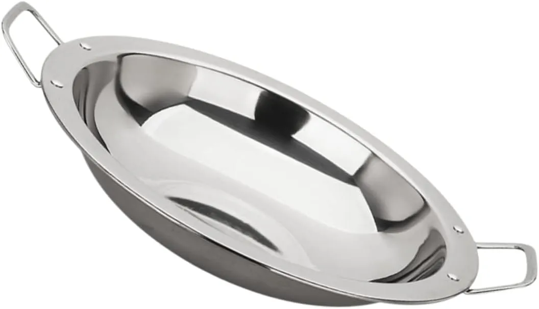Induction Cooker Pan Large Stock Pot Lid Hotel Dry Pot Stainless Steel Fry Pan