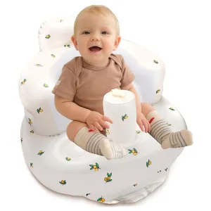 Inflatable Baby Seat for Babies 3 Months and Up, Inflatable Baby Chair Baby Floor Seats for Sitting Up, Blow up Baby Chair Built in Air Pump Support Chair