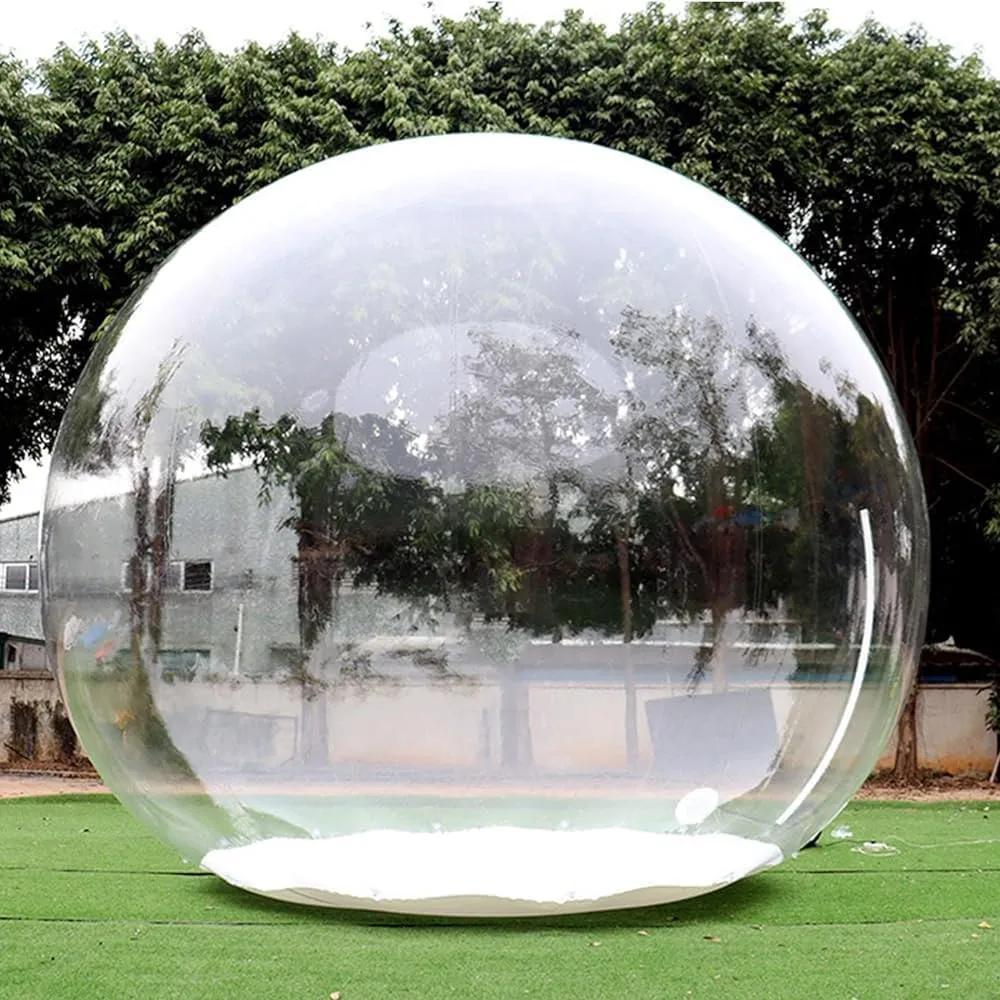 Inflatable Bubble Camping Tent, Outdoor Rainproof Transparent Dome House for Family Backyard Stargazing (Size: 4m/13ft)