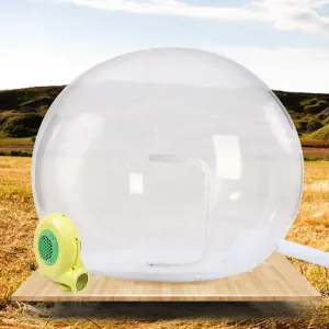 Inflatable Bubble Igloo Tent Single Tunnel Bubble House Dome Camping House with Blower 110V 350W for Outdoor Family Camping Backyard Party Festivals Stargazing