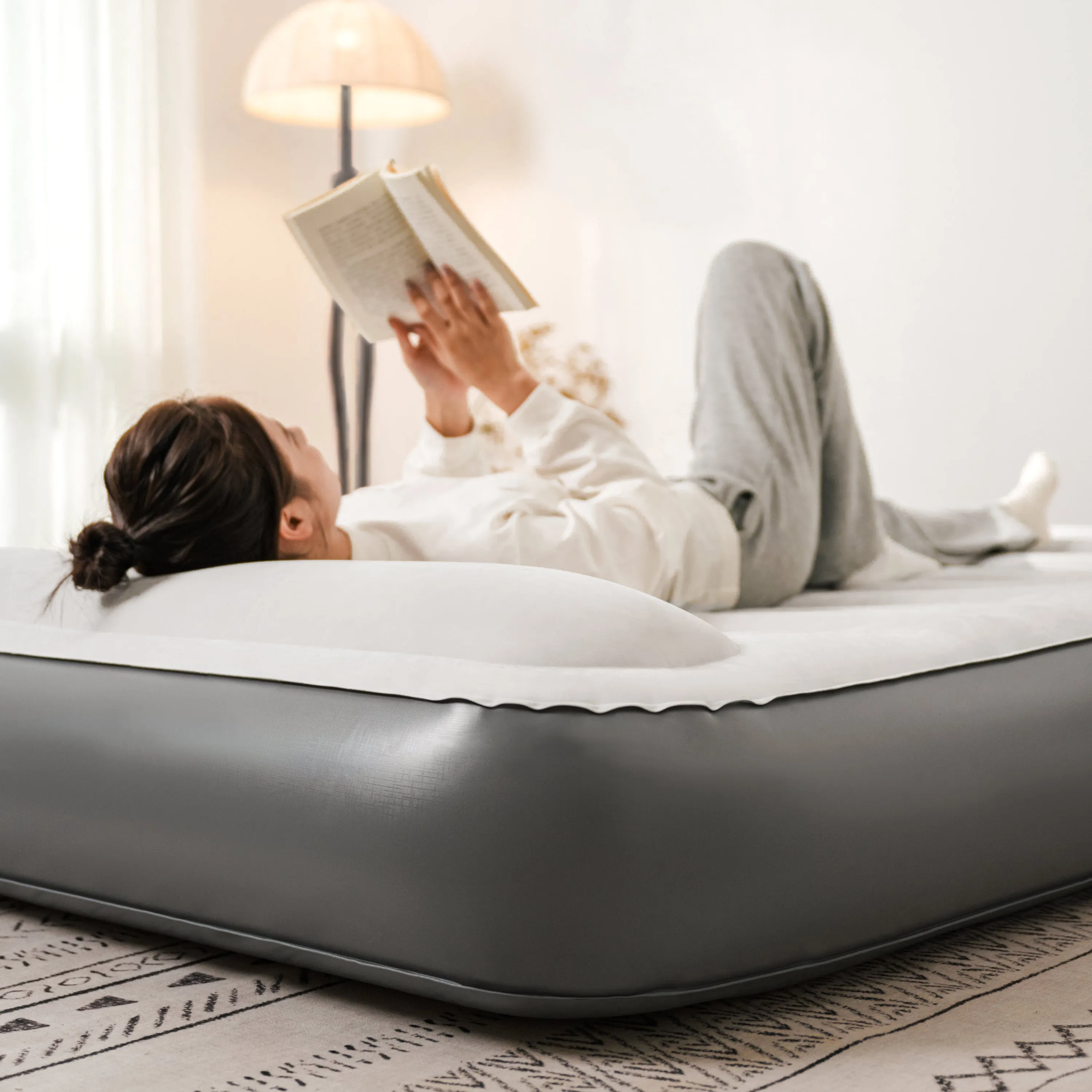 Inflatable Pillow Built-In Bargain Naturehike Student discount Bed Chenjing Grey Pump With