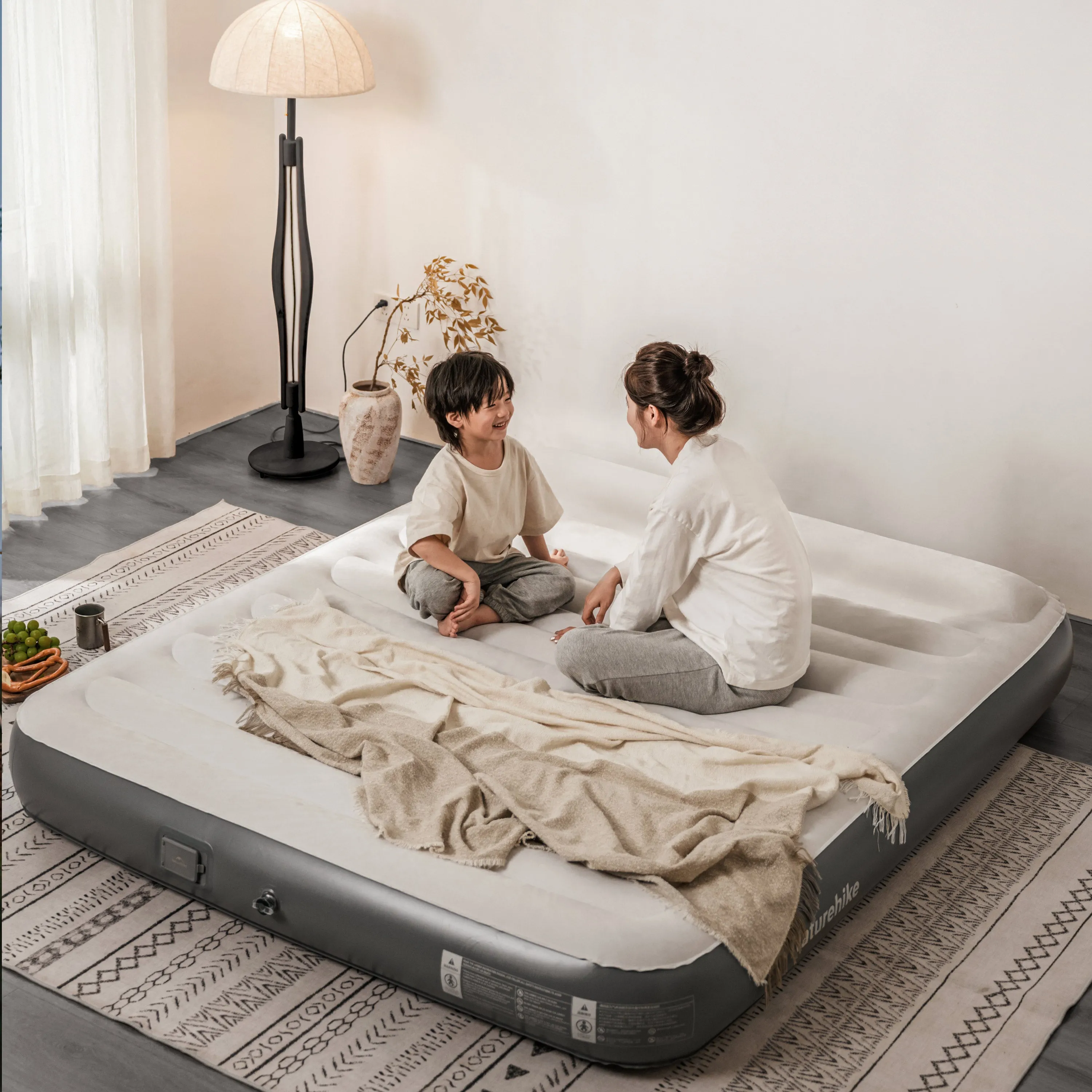 Inflatable Pillow Built-In Bargain Naturehike Student discount Bed Chenjing Grey Pump With