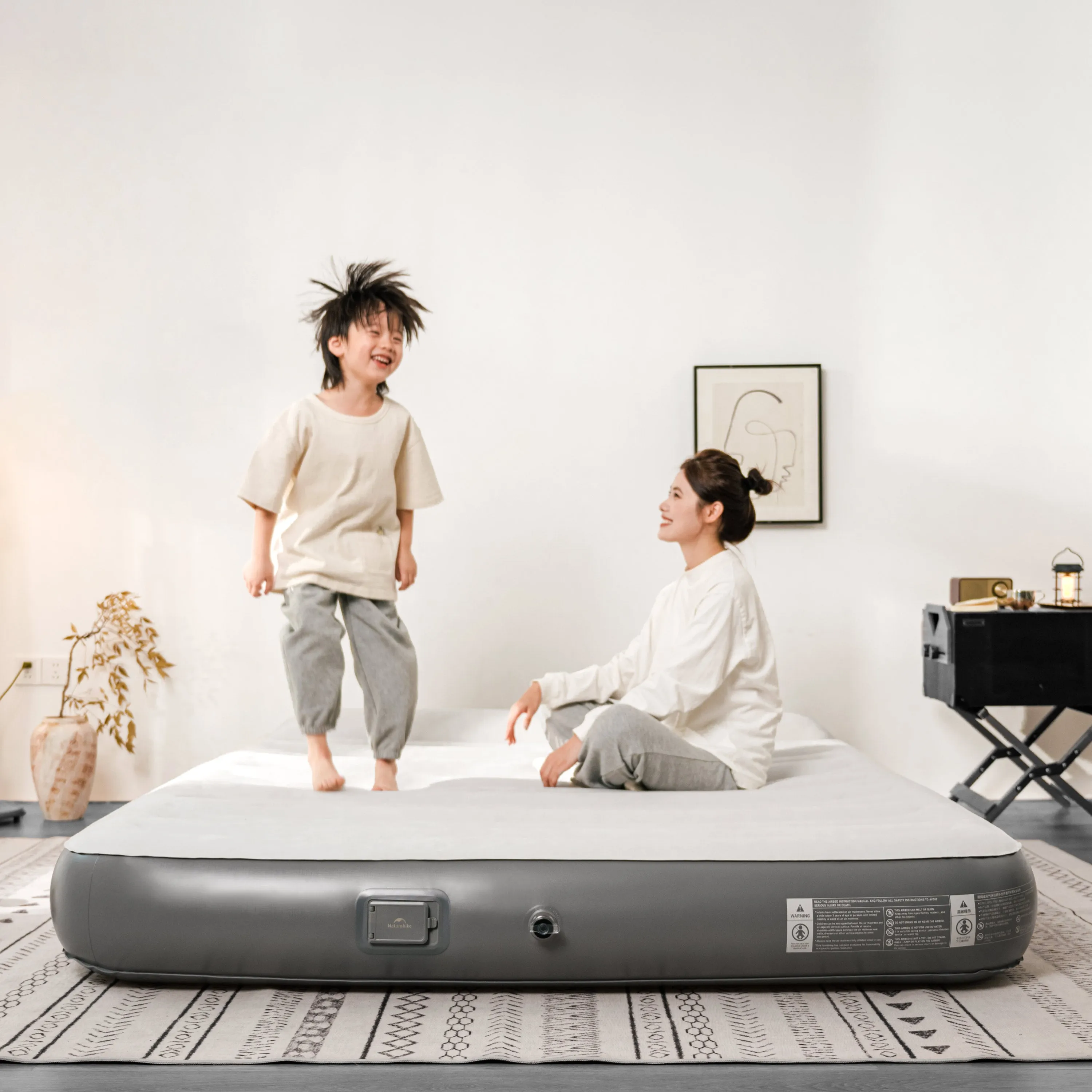Inflatable Pillow Built-In Bargain Naturehike Student discount Bed Chenjing Grey Pump With