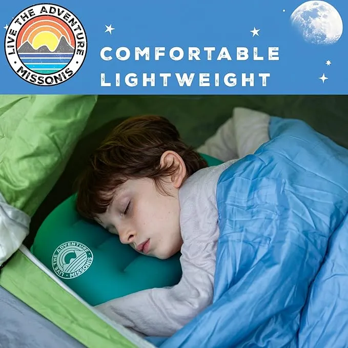 Inflatable Pillow for Camping - Lightweight, Compact, Compressible, Waterproof, Adjustable Firmness Camping Pillow, for Sleeping During Travel, Backpacking, Hiking, and Outdoor Adventure