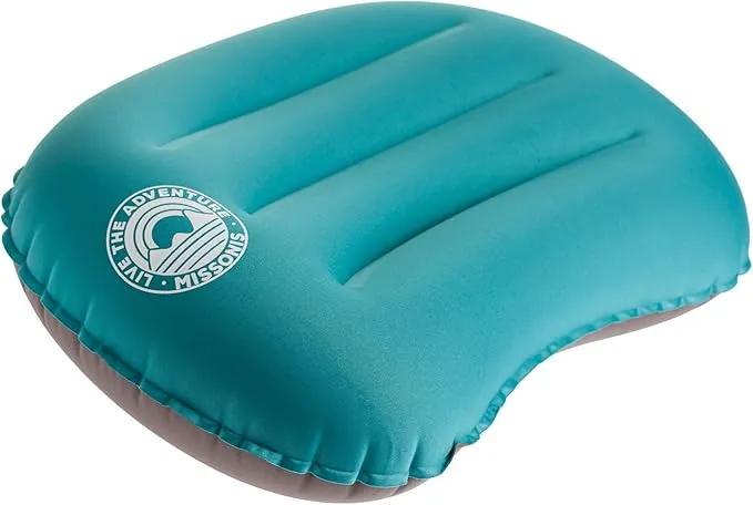 Inflatable Pillow for Camping - Lightweight, Compact, Compressible, Waterproof, Adjustable Firmness Camping Pillow, for Sleeping During Travel, Backpacking, Hiking, and Outdoor Adventure