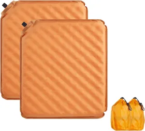 Inflatable Seat Cushion, Portable Airplane Stadium Bleacher Sitting Pad, Lightweight Self-Inflatable Moisture and Water Resistant Camping Chair Mat for Office Car Outdoor