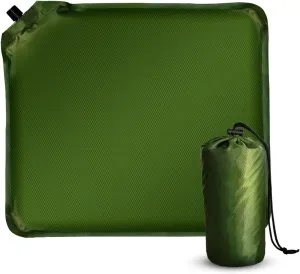 Inflatable Seat Cushion, Portable Airplane Stadium Bleacher Sitting Pad, Lightweight Self-Inflatable Moisture and Water Resistant Camping Chair Mat for Office Car Outdoor