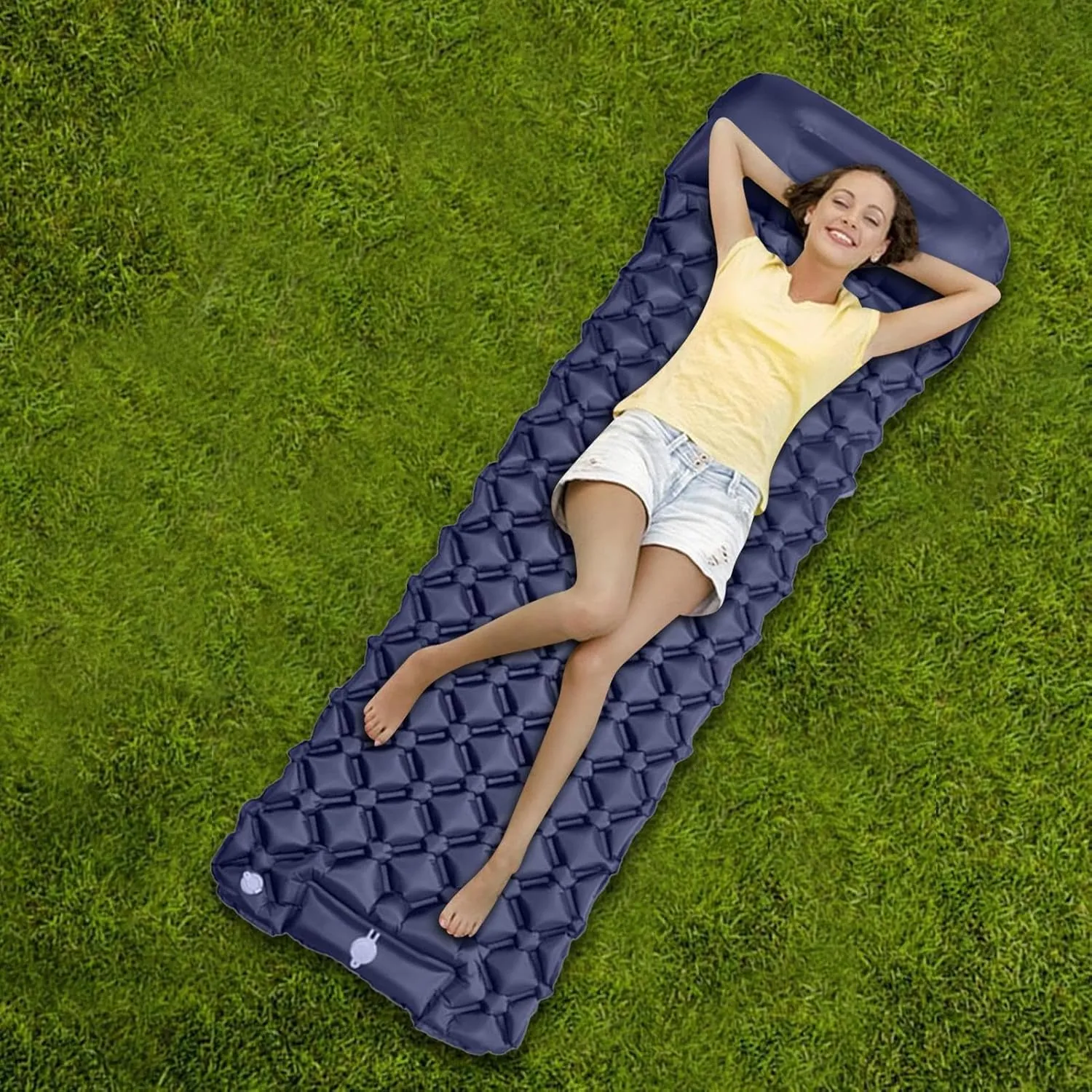 Inflatable Sleeping Pad for Camping, Blow Up Camping Air Mattress Waterproof Sleeping Pad, Camping Equipment Portable Mattress for Camping Backpacking Hiking Tent Trap Traveling