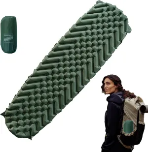 Inflatable Sleeping Pad - Inflatable Mattress | Camping Mattress Sleeping Mat with Inflatable Bag | Inflatable Lightweight Camping Sleeping Pad Camping Bed Air Mattress for Backpacking Hiking