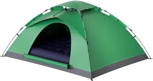 Inflatable Tents for Camping, 8 Pcs Camping Set, 2 Person Camping Tent with Rainfly and Carrying Bag, Easy Setup Double Layer Dome Tent for Backpacking, Hiking, Outdoor Travel 1