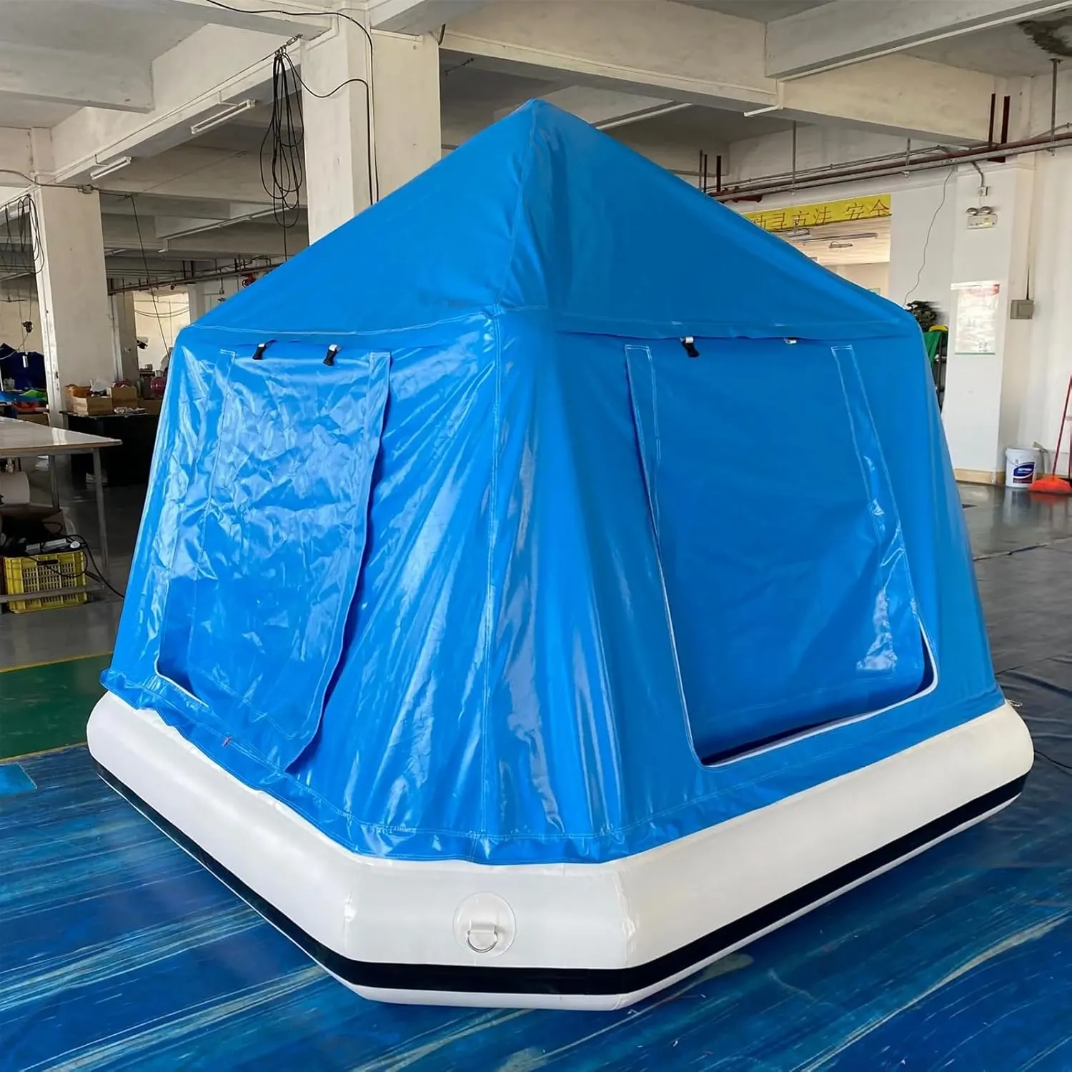 Inflatable Tents for Outdoor Lake Camping Floating Lounge Easy Setup Blow Up Tent Waterproof Windproof