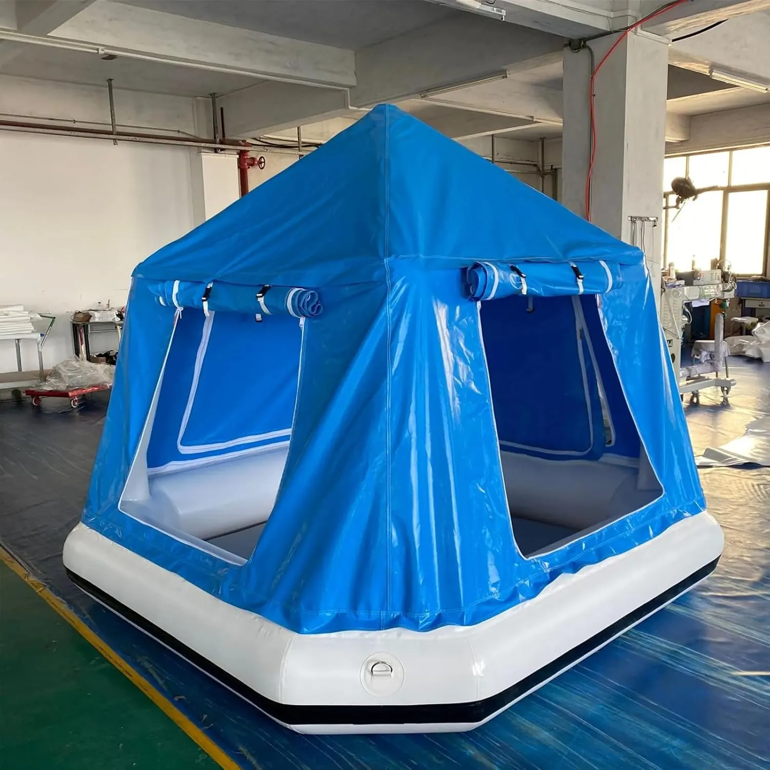 Inflatable Tents for Outdoor Lake Camping Floating Lounge Easy Setup Blow Up Tent Waterproof Windproof