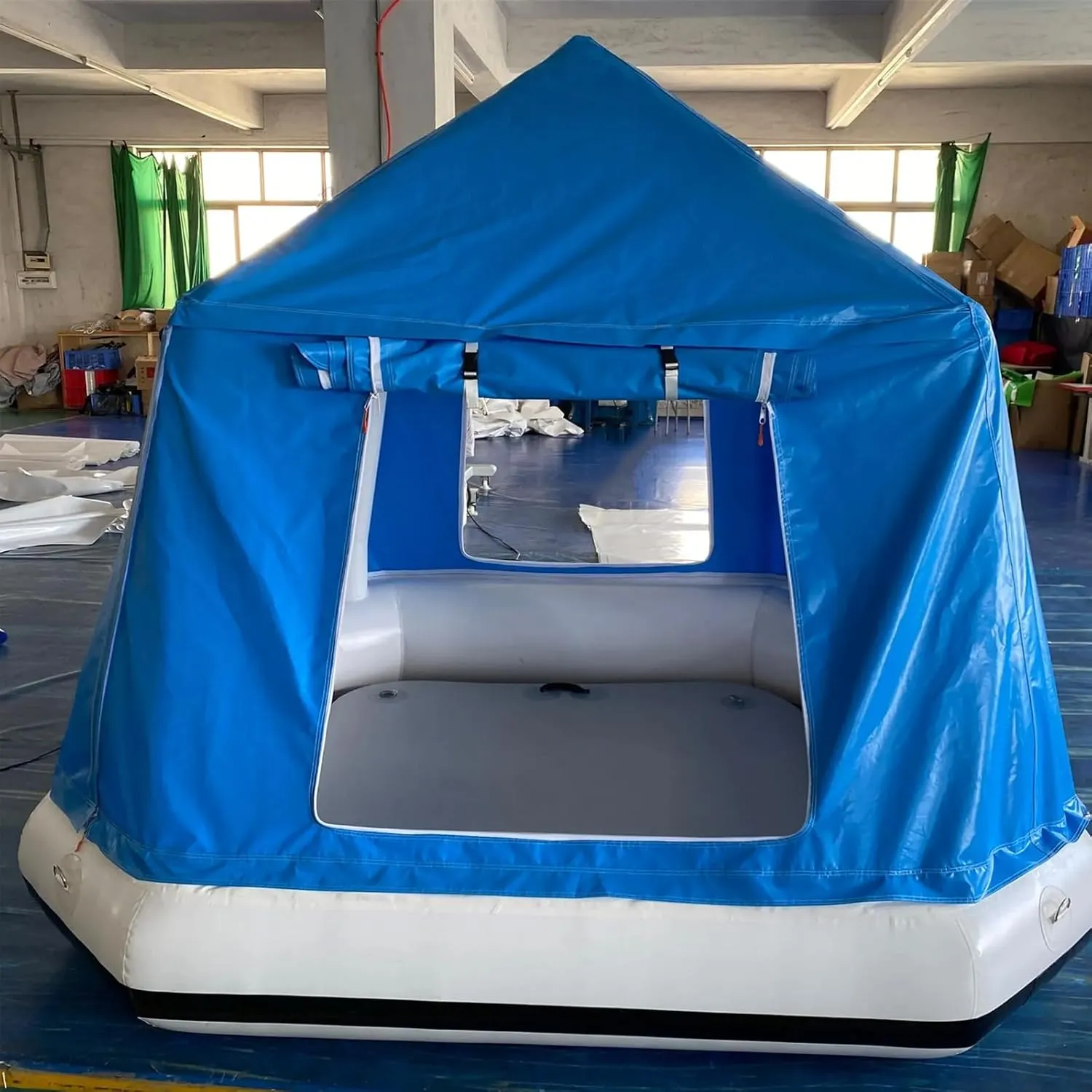 Inflatable Tents for Outdoor Lake Camping Floating Lounge Easy Setup Blow Up Tent Waterproof Windproof