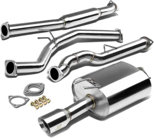 J2 Engineering J2-CBE-OS-064 Muffler CatBack Exhaust System [Compatible with 12-15 Honda Civic 2-Dr Coupe, Do NOT Fit Si Models]