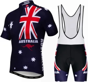 JPOJPO Cycling Jersey for Men Pro Team Bicycle Clothing MTB Bike Jerseys Shorts Set
