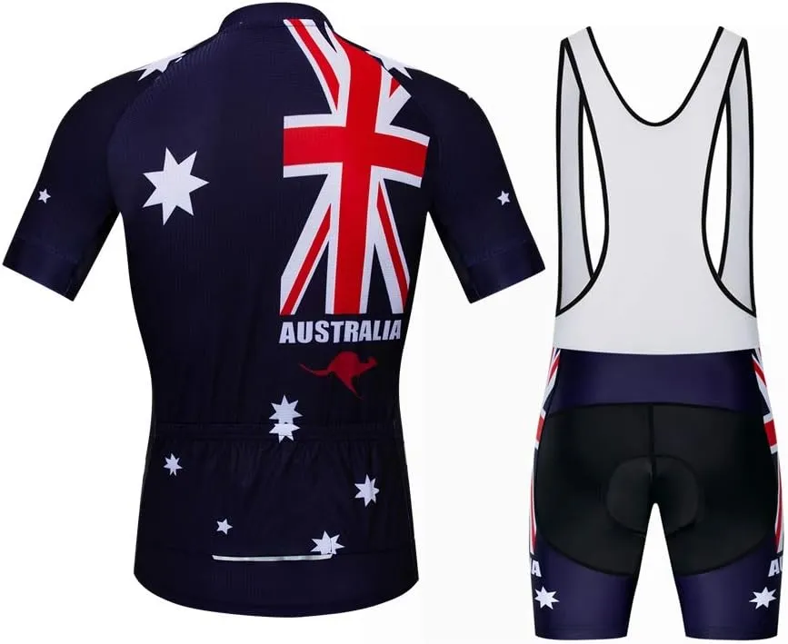 JPOJPO Cycling Jersey for Men Pro Team Bicycle Clothing MTB Bike Jerseys Shorts Set