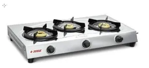 JUDGE AURA 3 BURNER JAG 03 STAINLESS STEEL GAS STOVE