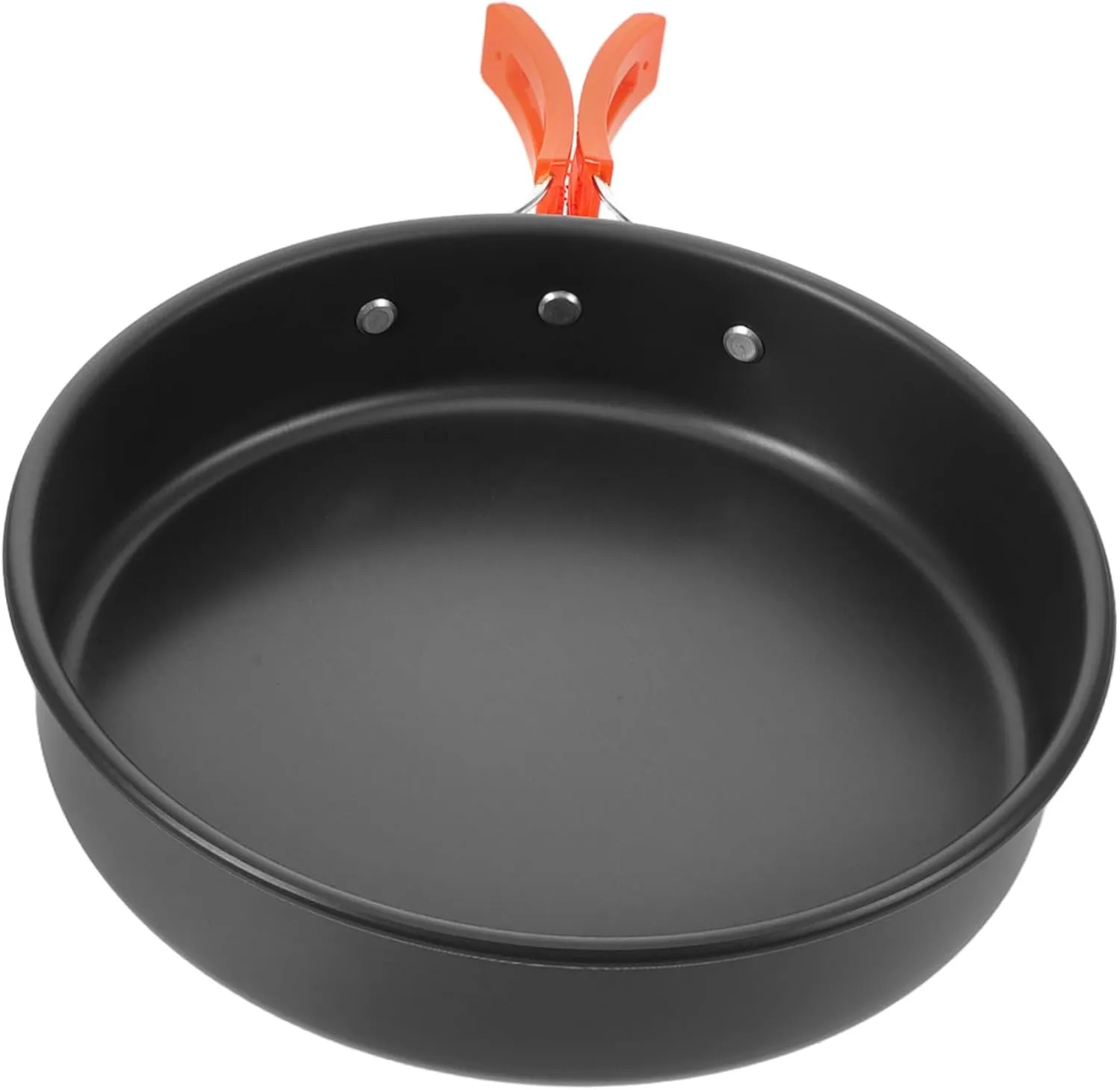 KESYOO Outdoor Camping Cooking Pot Nonstick Aluminum Alloy Frying Pan Portable Cookware for Camping Backpacking and Picnics Essential Camping Utensil
