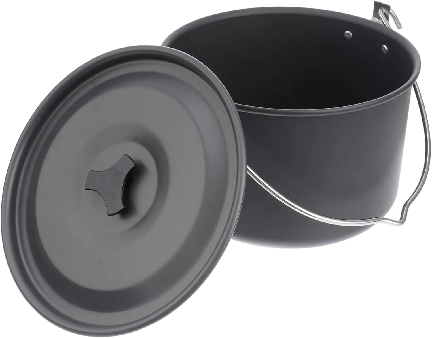 KESYOO Outdoor Cook Set 1pc 4l Aluminum Camping Pot Non-slip Handle for Safe Cooking Experience