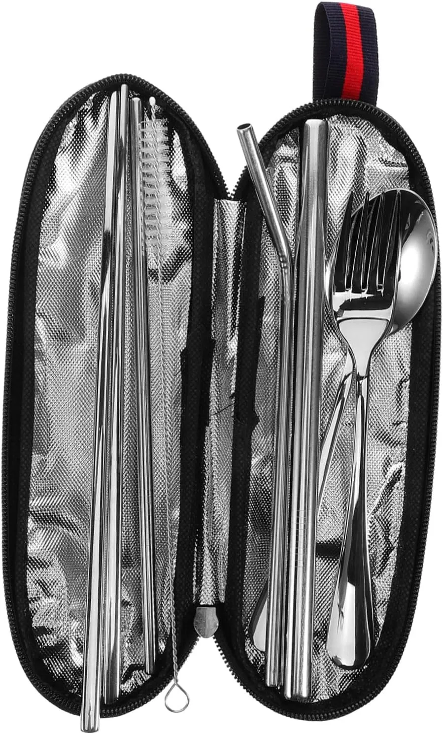 KICHOUSE Camping Plate Set Portable Camping Tableware Stainless Steel Travel Utensils Utensils Set for Outdoor