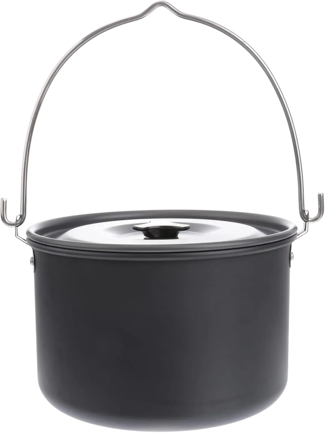 KICHOUSE Outdoor Cooking Pot 4l Aluminum Alloy Cookware for Camp Easy to Carry Camping Pans Hard Treatment for Hiking