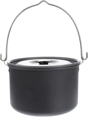 KICHOUSE Outdoor Cooking Pot 4l Aluminum Alloy Cookware for Camp Easy to Carry Camping Pans Hard Treatment for Hiking